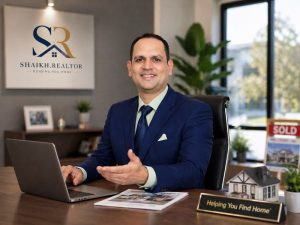 Shaikh realtor in modern office