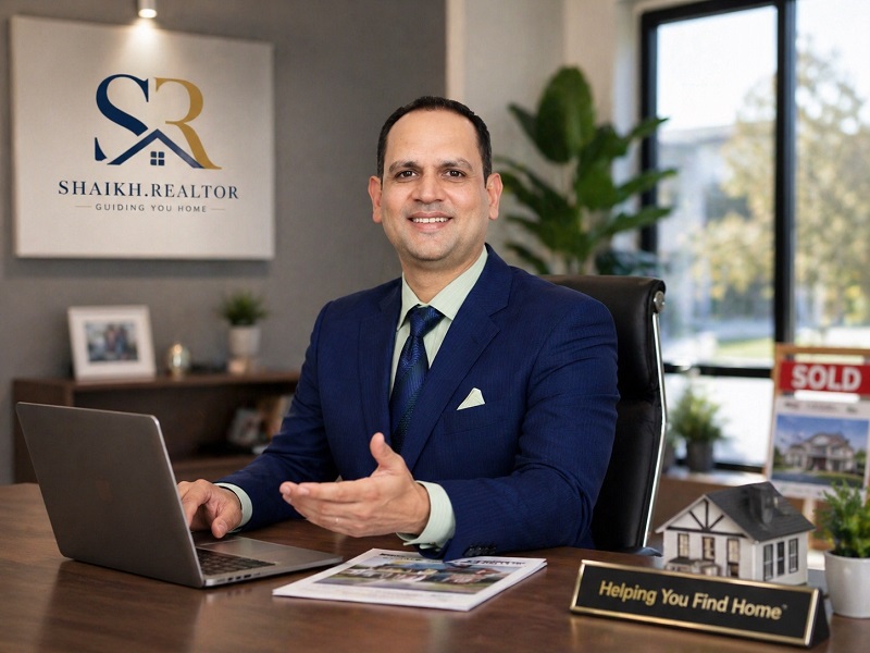 Shaikh realtor in modern office Shaikh realtor in modern office